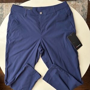 Lululemon Men’s Commission Golf Pant 34x27 Blue New Classic Tapered